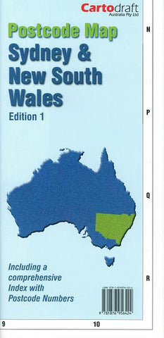 Sydney & New South Wales Folded Postcode Map