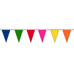 Pennant Bunting Multi Coloured - Vinyl - 100m