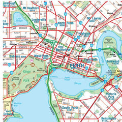 Perth & Region Hema 1000 x 1430mm Supermap Laminated Wall Map with Free Map Dots