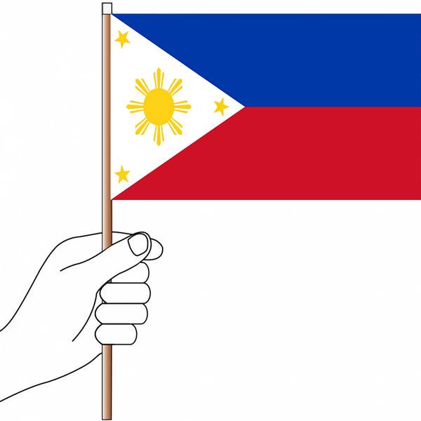 Philippines Flag Handwaver - Knitted Polyester