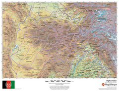 Afghanistan Wall Map 559 x 432 mm