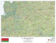 Belarus Wall Map 559 x 432mm