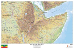 Ethiopia Wall Map 914 x 610mm