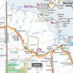 Savannah Way Cairns to Broome Hema 745 x 700 mm Laminated Wall Map