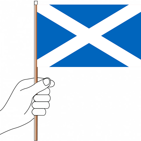 Scotland Flag Handwaver - Knitted Polyester