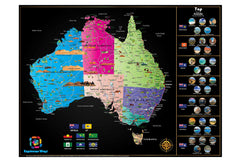 Australia Scratch Map 810 x 610mm