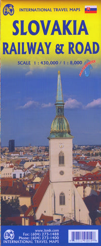 Slovakia Railway & Road ITMB Map