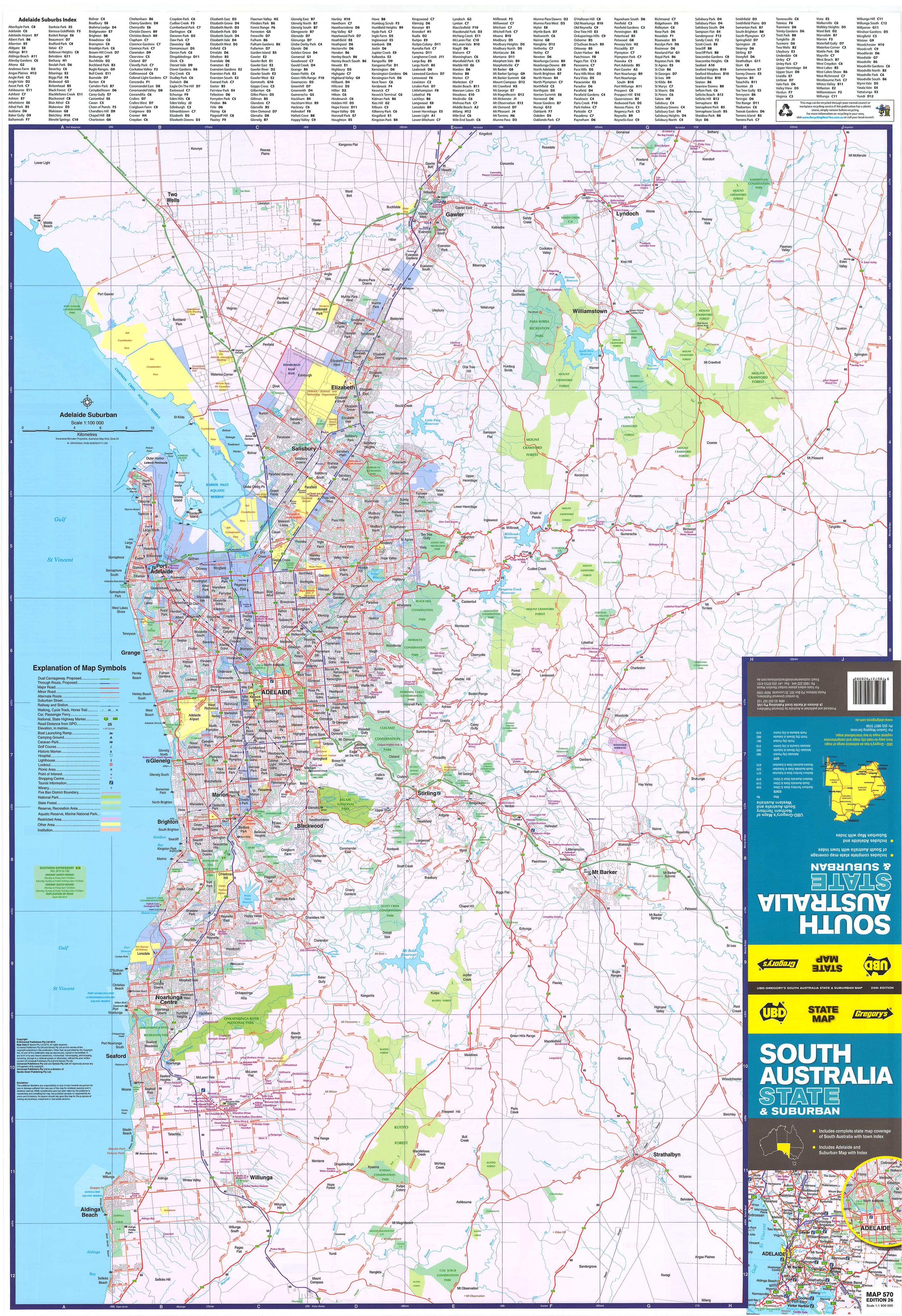 Map Of South Australian Towns Zip Code Map