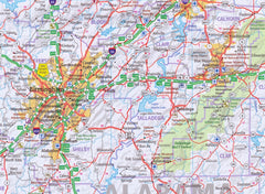 Southeast USA Hallwag Map
