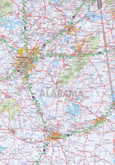 Southeast USA Hallwag Map