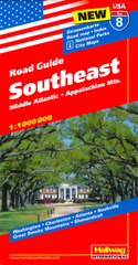 Southeast USA Hallwag Map