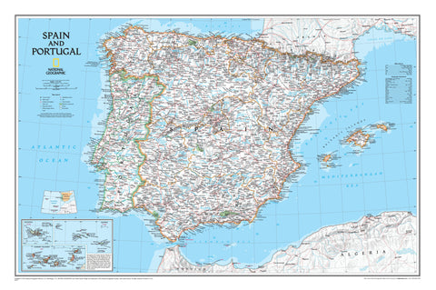 Maps of Spain Portugal Buy maps of Spain Portugal Mapworld