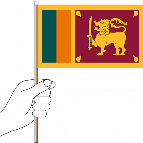 Sri Lanka Flag Handwaver - Knitted Polyester