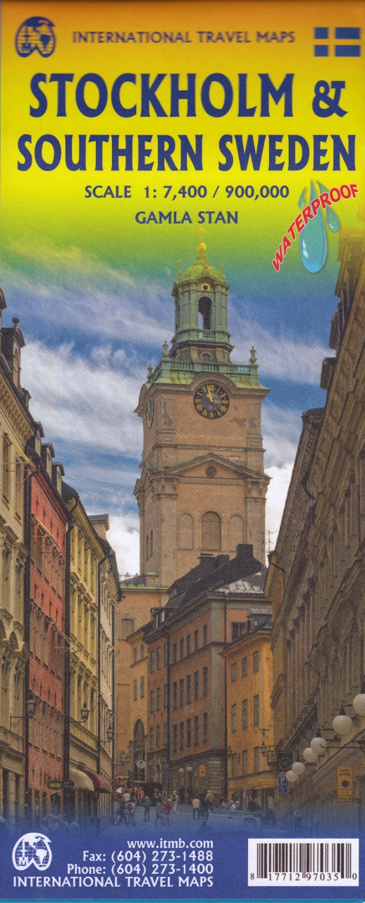 Stockholm & Southern Sweden Map – ITM | Mapworld