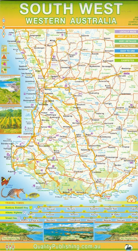 Perth Wa Postcode Map Of South Perth Australia South West Western Australia | Hema