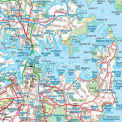 Sydney & Region Hema 1000 x 1430mm Supermap Paper Wall Map