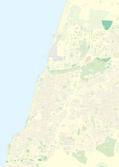 Tel Aviv, Jaffa & Central Israel ITMB Map