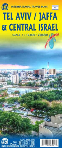 Tel Aviv, Jaffa & Central Israel ITMB Travel Map