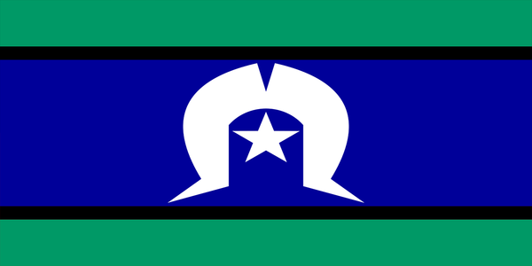 Torres Strait Islander Flag with Sleeve (knitted) 1800 x 900mm