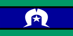 Torres Strait Islander Flag (knitted) 2400 x 1200mm