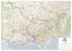 Victoria Hema 1000 x 700mm Canvas Wall Map