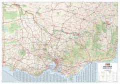 Victoria Hema 1000 x 1430mm Supermap Laminated Wall Map with Free Map Dots