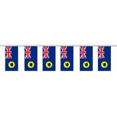 Western Australia Flag Bunting 10 meter - Knitted Polyester