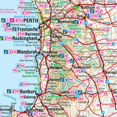 Western Australia Hema 700 x 1000mm State Paper Wall Map