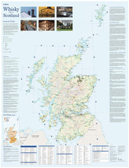 Whisky Map of Scotland 775 x 1015mm Wall Map