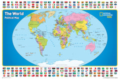 The World for Kids by National Geographic 914 x 610mm Laminated
